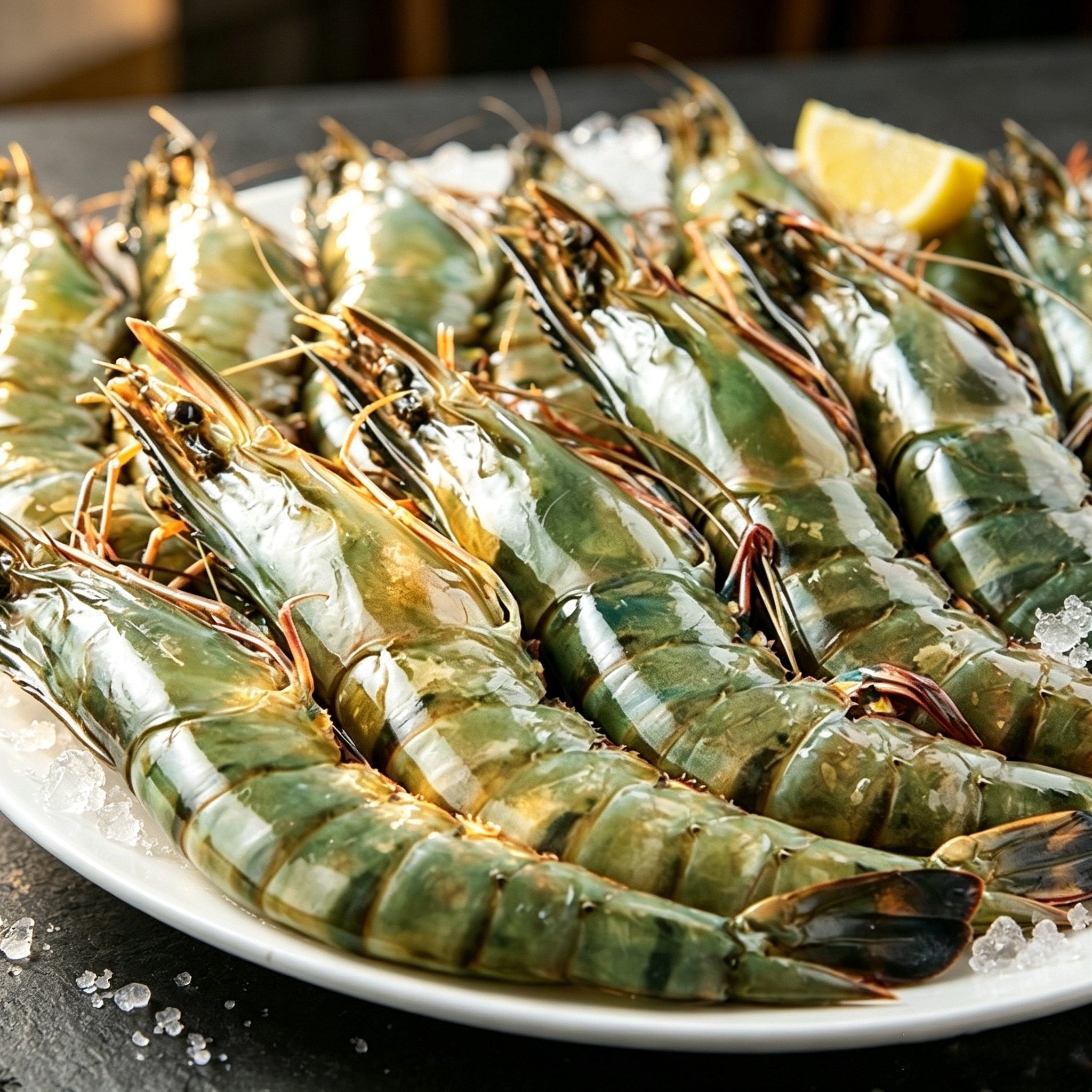 Large Size Black Tiger Shrimp for Western Cuisine 500g